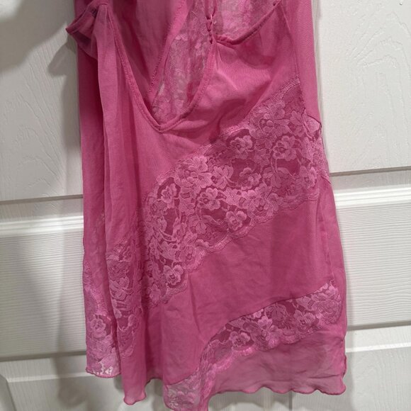 Women’s Frederick's of Hollywood Women's‎ Pink Slip Lingerie Dress Size Medium M - Picture 4 of 8